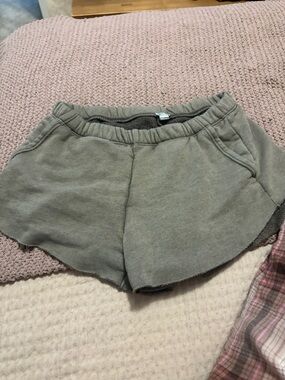 aerie Sage Green Knit Lounge Shorts